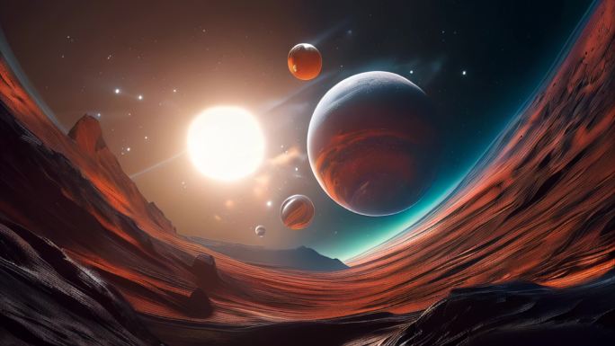 星球太空概念外星抽象镜头神秘艺术空间