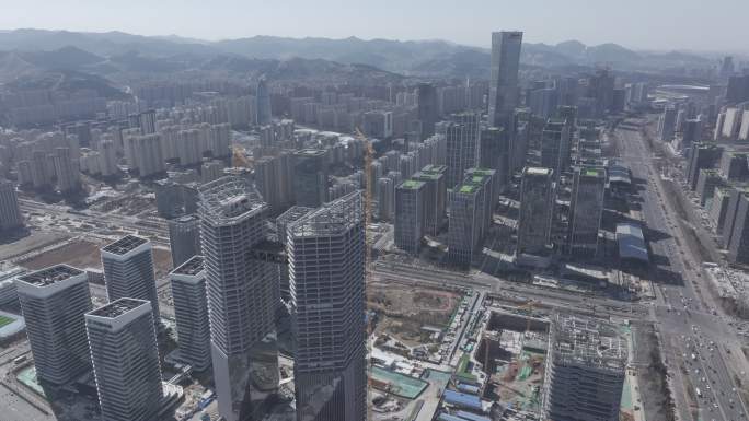 济南汉峪金谷东区双子塔