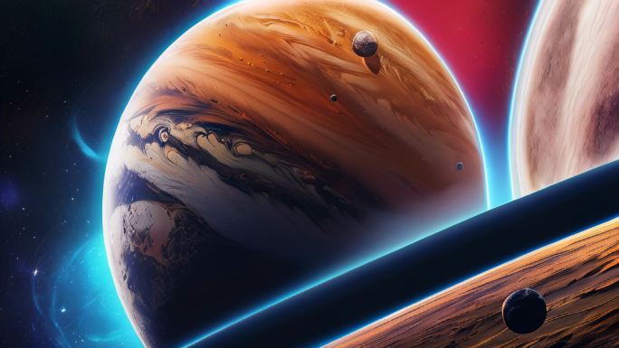 星球太空设计外星抽象概念神秘艺术宇宙