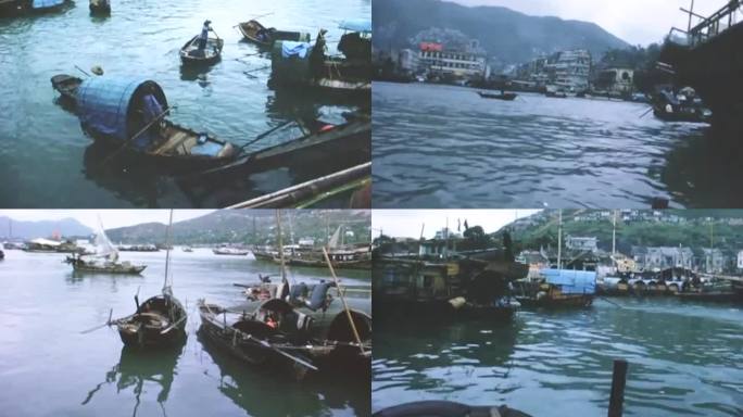 1960年旧香港海景珍宝海鲜舫