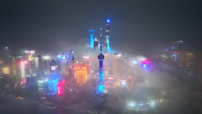 2024上海 上海云雾 上海夜景云雾