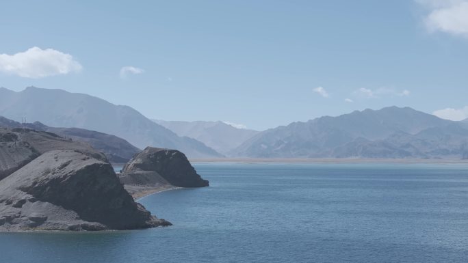 最美西藏 阿里 班公湖航拍
