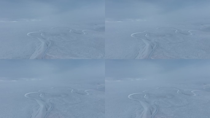 冬季的莫日格勒河草原雪景
