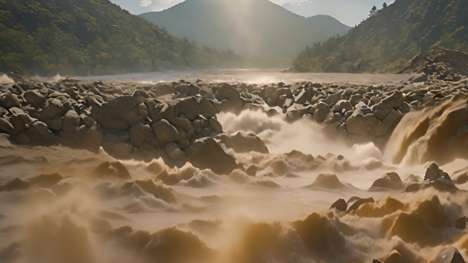 泥石流洪水山洪自然灾害滑坡泥石流地震塔防