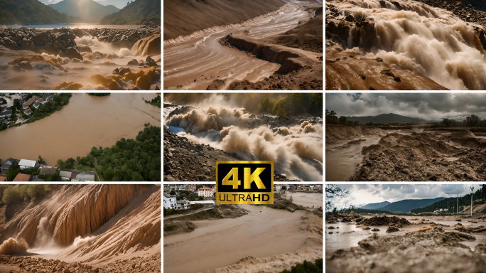 泥石流洪水山洪自然灾害滑坡泥石流地震塔防