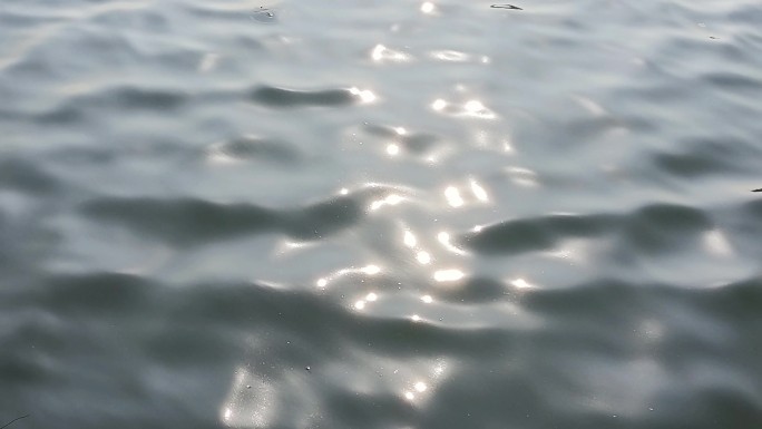 水面波光湖面河面海面波纹波浪水波反射光斑