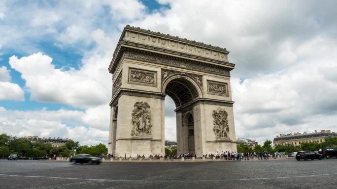 巴黎凯旋门纪念碑和香榭丽舍大街-Élysées