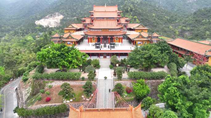 航拍珠海金台寺 寺院