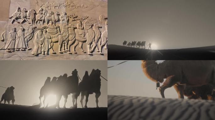 沙漠骆驼行商骆驼