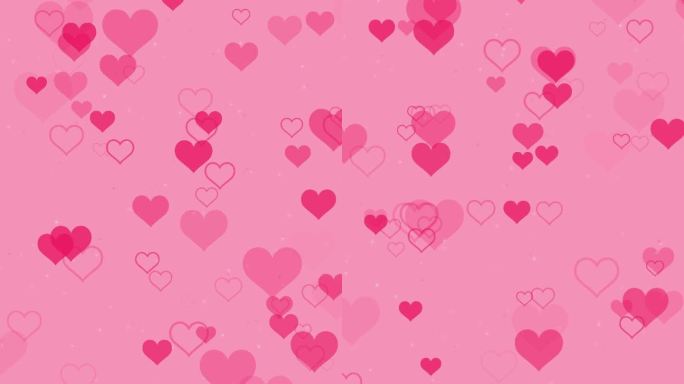 粉红色的心脉动情人节垂直背景