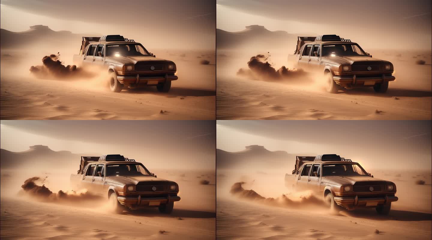 越野车沙漠越野沙地