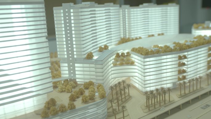 建筑模型实拍BIM模块化房地产公共建筑