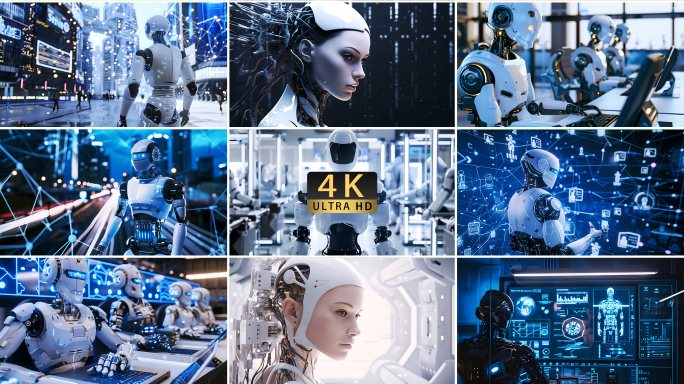 AI人工智能机器人虚拟现实科技片头素材
