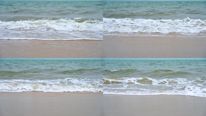 三亚海边沙滩海浪
