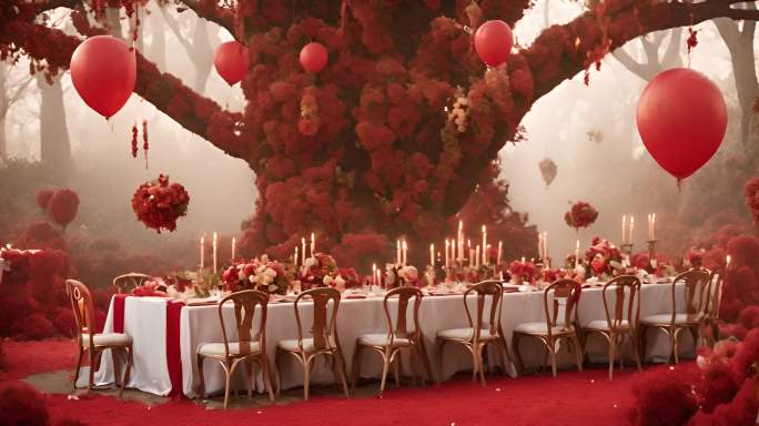 气球装饰婚宴厅结婚气球