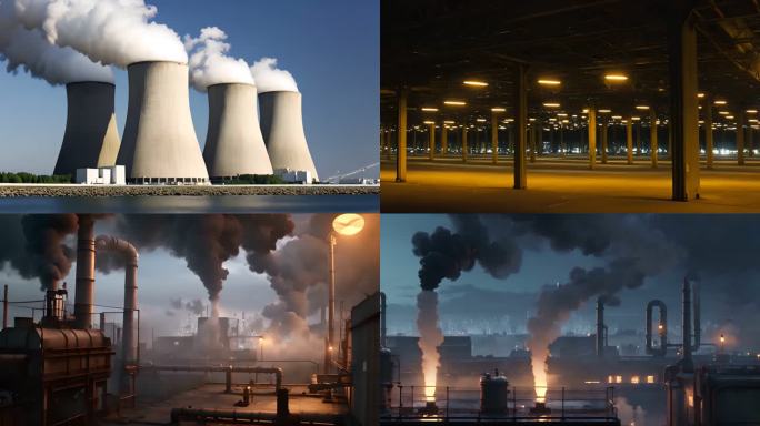 城市环境化工厂空气污染