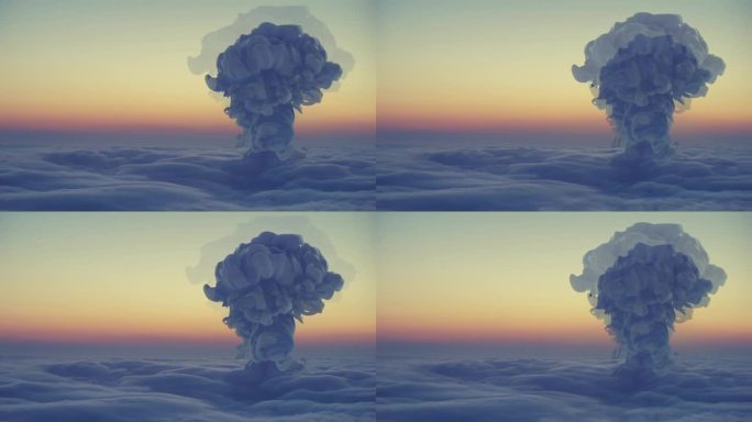 超现实的爆炸氢弹核弹核武器