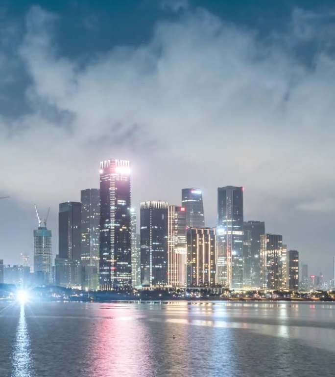 深圳前海保税区夜景