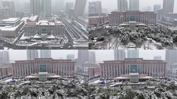 洪山宾馆雪景