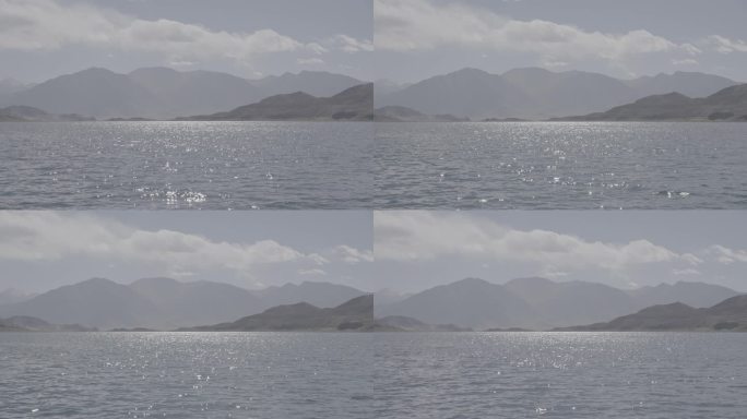 西藏 班公湖风光  湖上拍摄   4k