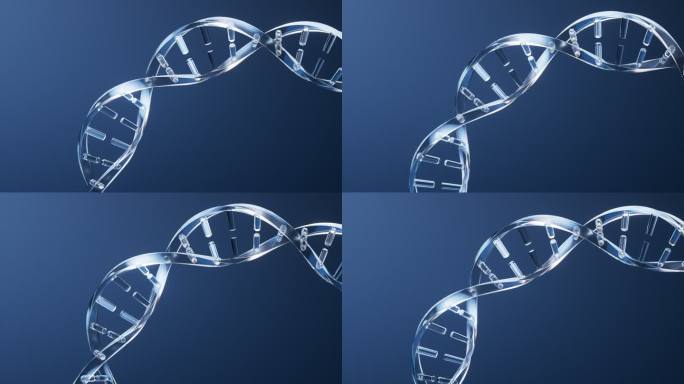 生物科技概念DNA与生物科技概念3D渲染