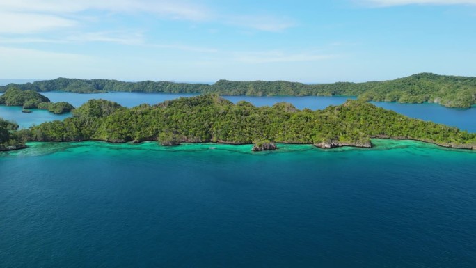 斐济隐藏岛屿的风景