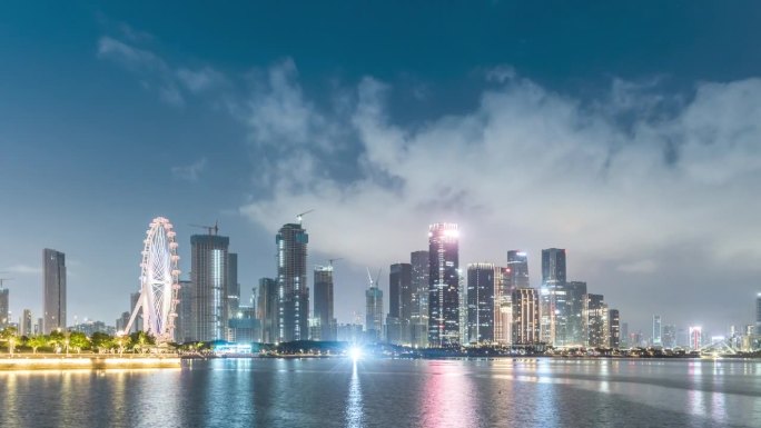 深圳前海保税区夜景