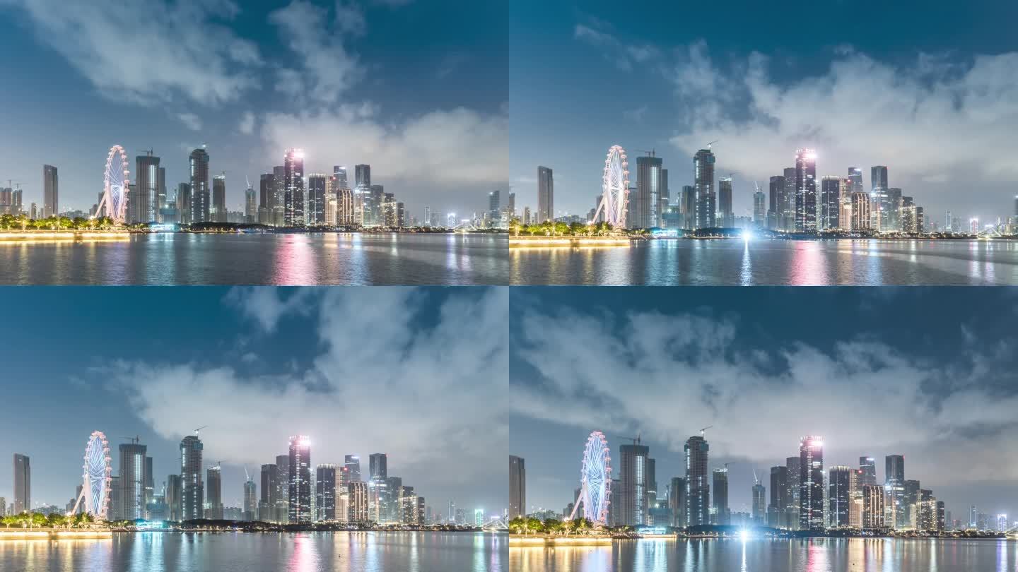 深圳前海保税区夜景