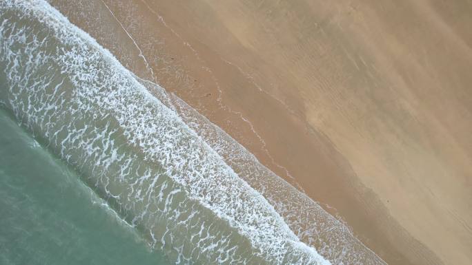 海浪 沙滩 浪花 海岸线 南澳岛风光航拍
