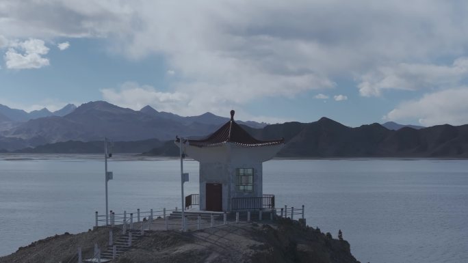 西藏 班公湖航拍4K
