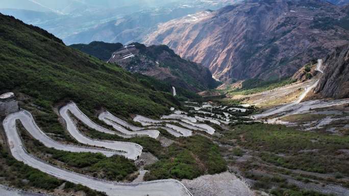 云南东川紫霞功，大牯牛山景区航拍