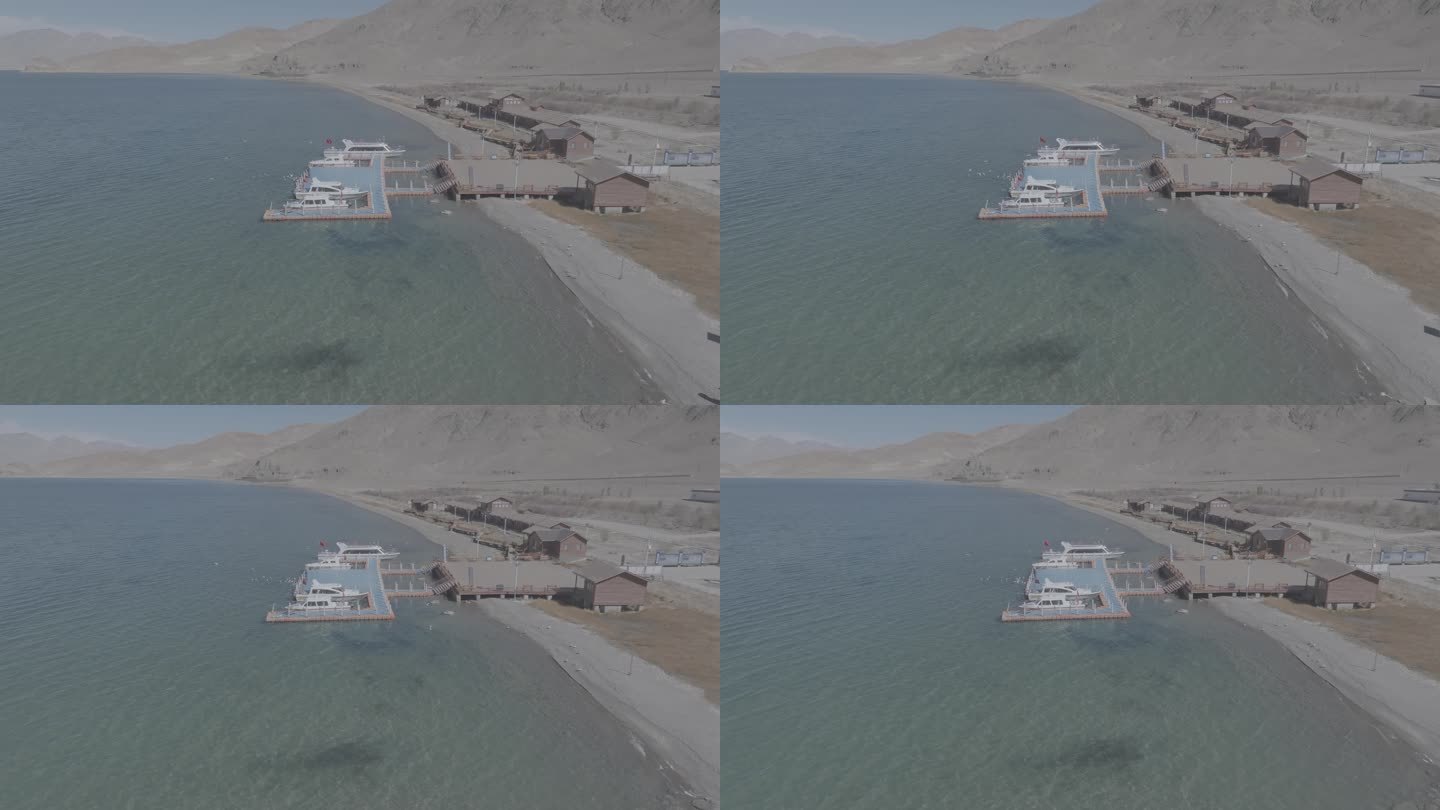 最美西藏 班公湖  航拍 4k