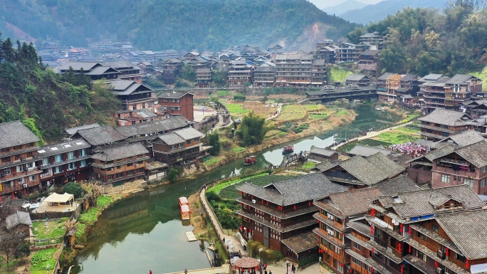 侗族文化活化石古村落建筑