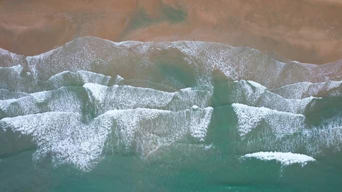 海浪 沙滩 浪花 海岸线 南澳岛风光航拍