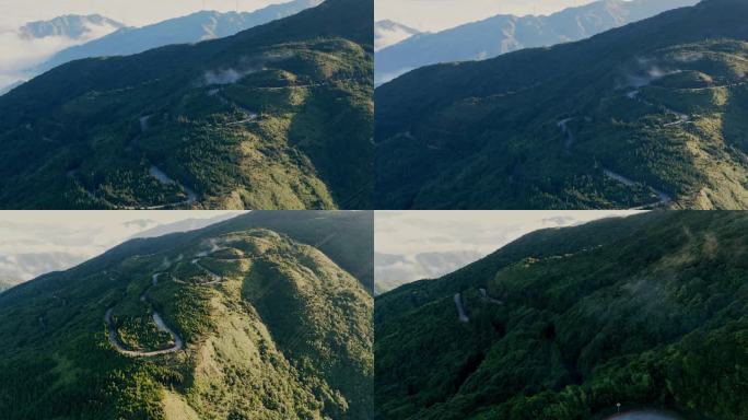 信宜大田顶日出云海大山早上航拍