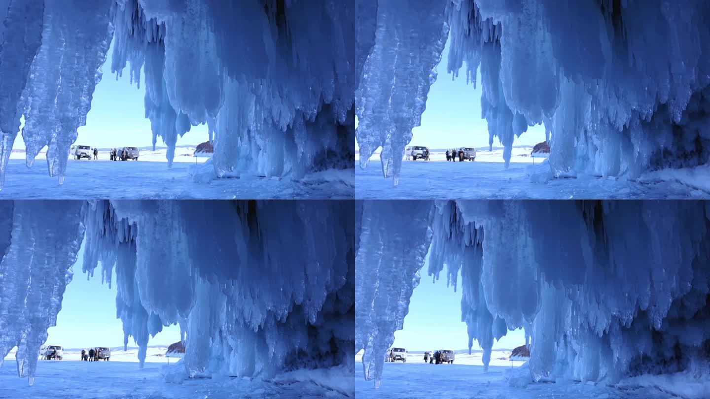 【4K】贝尔加湖冰瀑洞