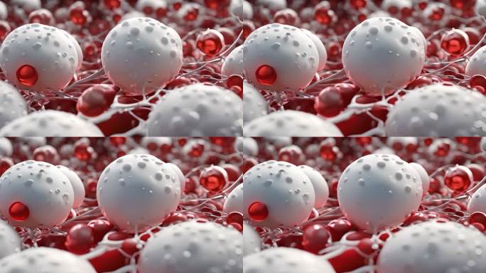白细胞红细胞抽象运动特写