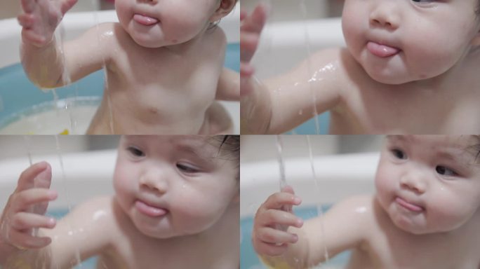 【4K原创】婴儿洗澡玩水