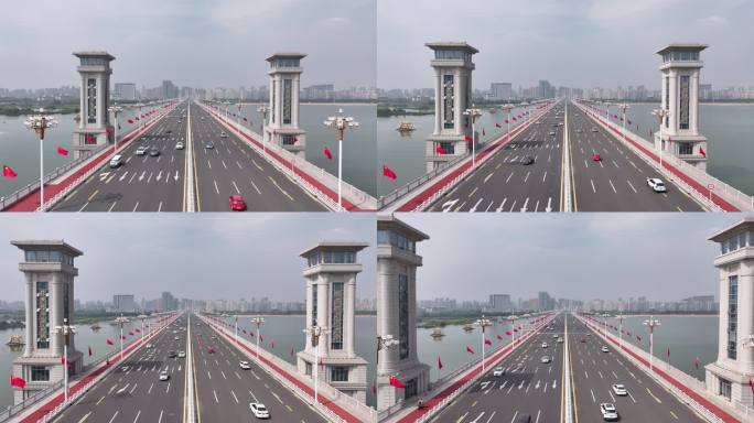 临沂航拍北京路沂河大桥