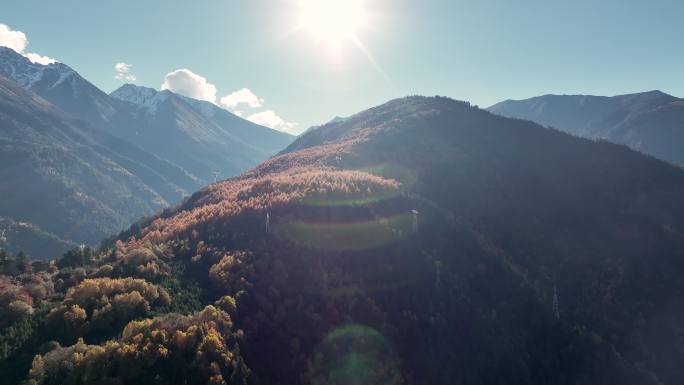 翻越崇山峻岭的西电东送特高压线