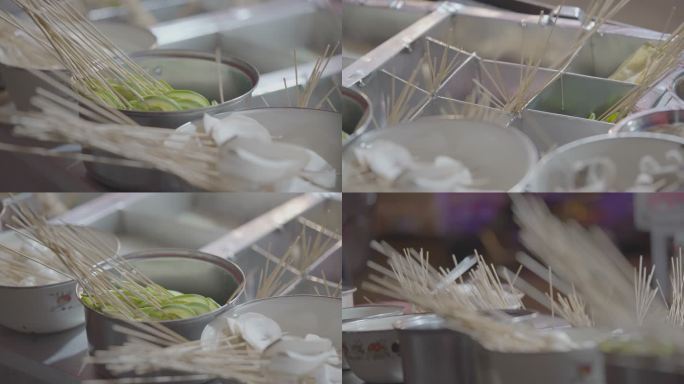 烫烫串串香路边摊灰片