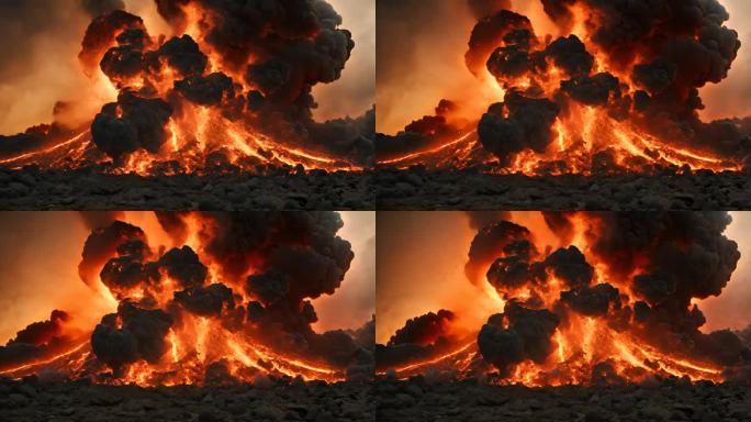 火山爆发世界末日