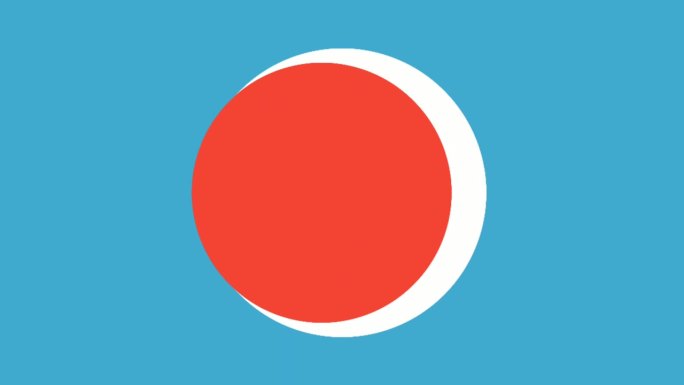 91号标志符号动画运动图形在红白蓝的背景
