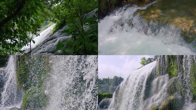 4K瀑布水流溪水