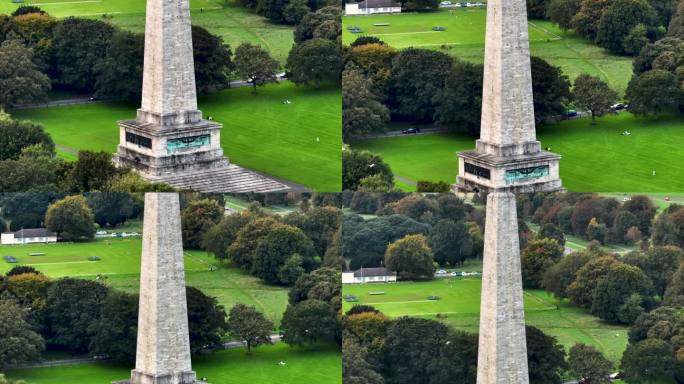 惠灵顿纪念碑，爱尔兰都柏林凤凰公园惠灵顿纪念碑，爱尔兰著名旅游目的地，欧洲景观公园，欧洲著名城市公园