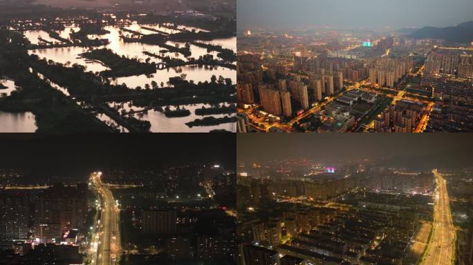 富阳城市夜景