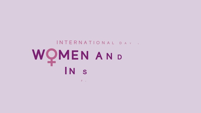 国际妇女和女童参与科学日卡片、海报，2月11日。4 k