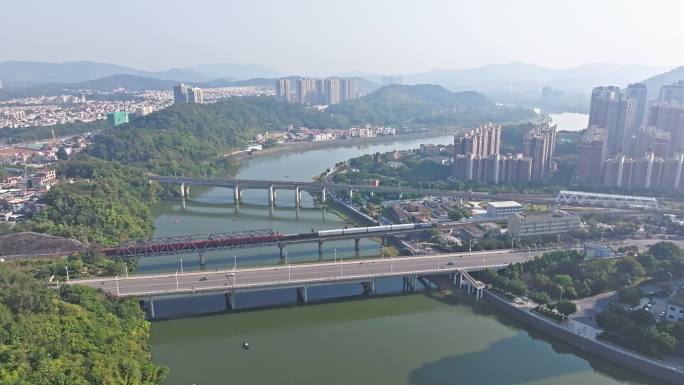 【4k】韶关赣韶铁路 京广线航拍