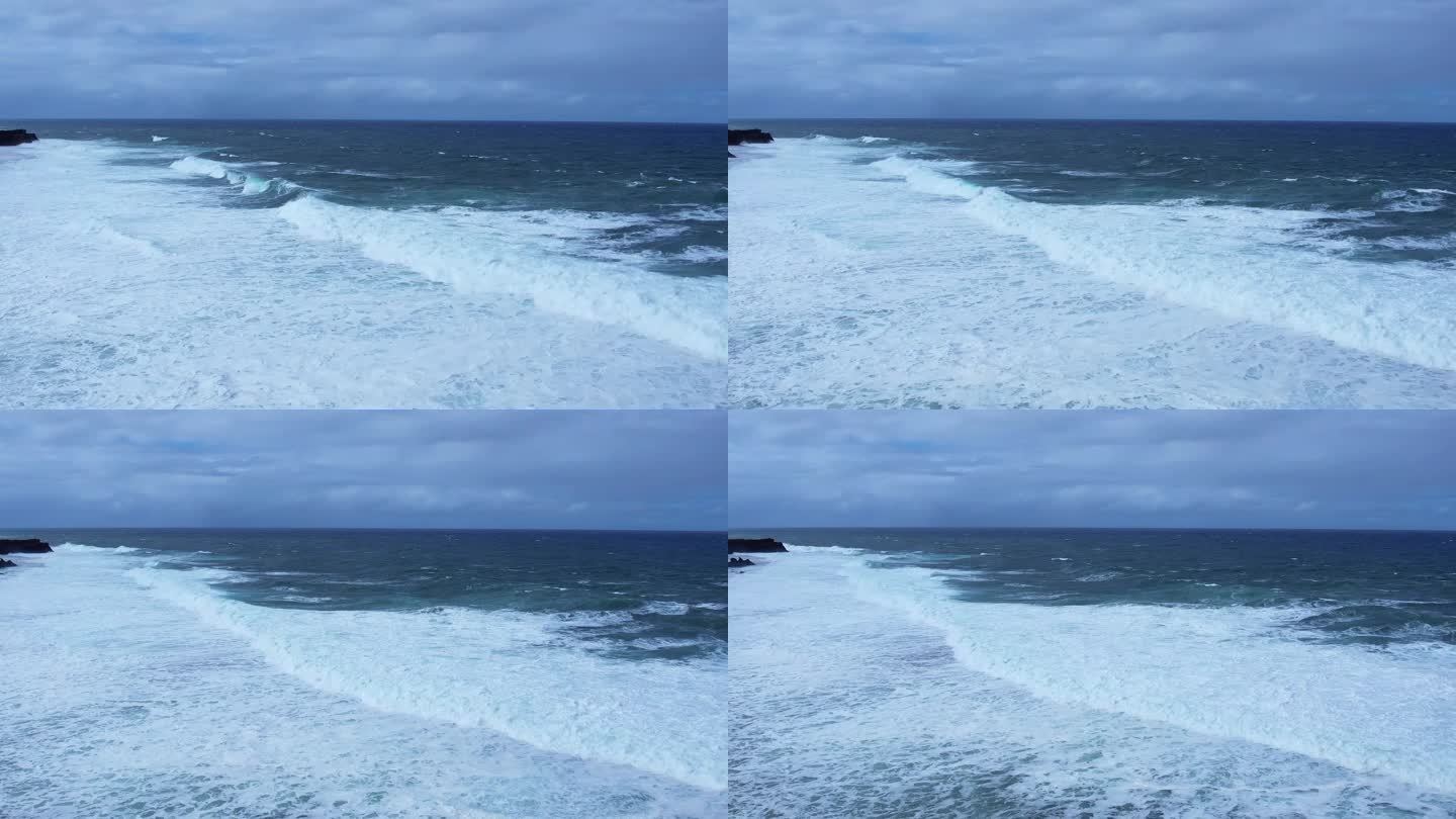 飞向大海，海浪翻滚