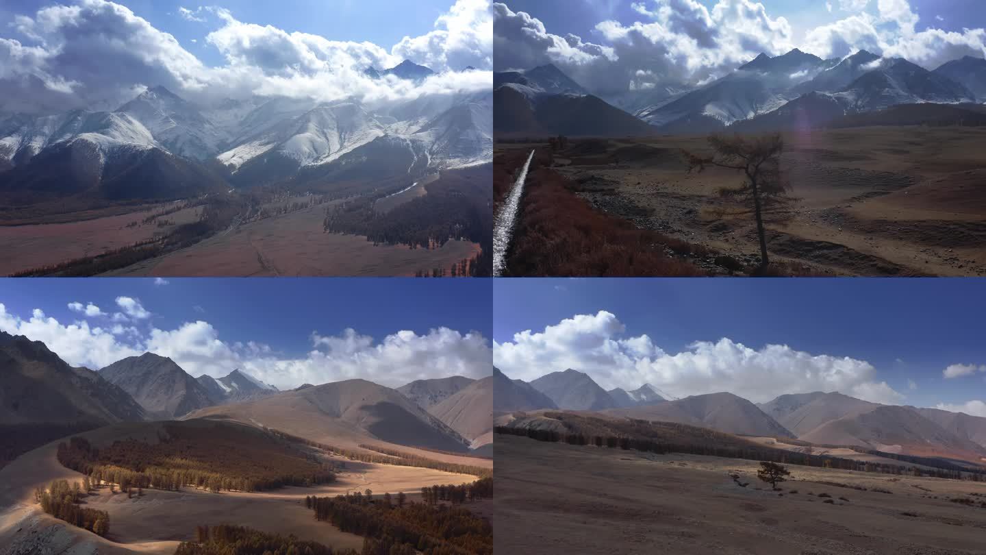 哈密东天山雪山新疆天山山脉雪景